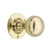 SB2102PB - Spira Brass Ball Door Knobs - Polished Brass