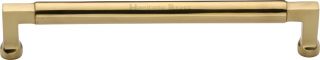 C0312 203-PB Heritage Brass Cabinet Pull Bauhaus Design 203mm ctc Polished Brass Finish