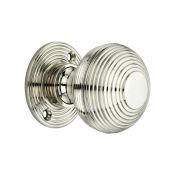 SB2105PN - Spira Brass Beehive 50mm Rim/Mortice Door Knobs - Polished Nickel