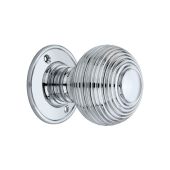 SB2106PC - Spira Brass Beehive Large 60mm Mortice Door Knobs - Polished Chrome