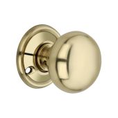 SB2107PB - Spira Brass Cottage Large 50mm Door Knobs - Polished Brass