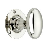 SB2109PN - Spira Brass Oval Mortice Door Knobs - Polished Nickel