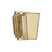 SB2112PB - Spira Brass Triago Art Deco Mortice Door Knobs - Polished Brass