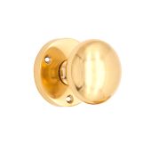 SB2114PB - Spira Brass Victorian Mortice Door Knobs - Polished Brass