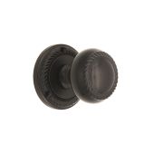 SB2119BLK - Spira Brass Georgian Mortice Door Knobs - Matt Black