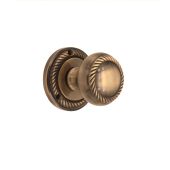 SB2119ANT - Spira Brass Georgian Mortice Door Knobs - Antique Brass