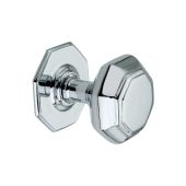 SB2201PC - Spira Brass Octagonal Centre Door Knob - Polished Chrome