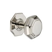 SB2201PN - Spira Brass Octagonal Centre Door Knob - Polished Nickel