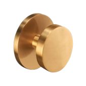 SB2203SB - Spira Brass Circle Centre Door Knob - Satin Brass