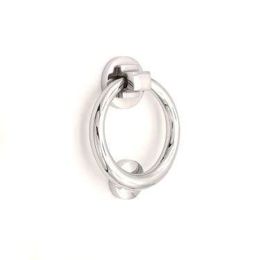 Click Here To Enlarge This Photo Of SB4104PC - Spira Brass Ring Door Knocker 110mm - Polished Chrome