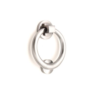 Click Here To Enlarge This Photo Of SB4104SC - Spira Brass Ring Door Knocker 110mm - Satin Chrome
