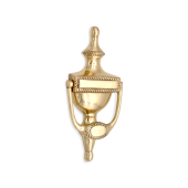 SB4105PB - Spira Brass Georgian Door Knocker 150mm - Polished Brass
