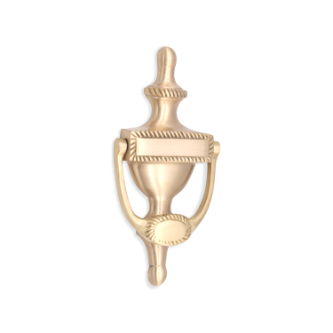 Click Here To Enlarge This Photo Of SB4105SB - Spira Brass Georgian Door Knocker 150mm - Satin Brass
