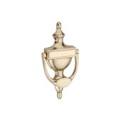 SB4106PB - Spira Brass Victorian Urn Door Knocker 150mm - Polished Brass