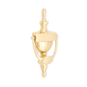 SB4107PB - Spira Brass Victorian Urn Door Knocker 200mm - Polished Brass
