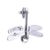 SB4108PC - Spira Brass Dragonfly Door Knocker - Polished Chrome