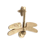 SB4108SB - Spira Brass Dragonfly Door Knocker - Satin Brass