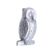 SB4109SC - Spira Brass Owl Door Knocker - Satin Chrome