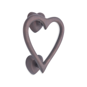 SB4110ABZ - Spira Brass Heart Door Knocker - Aged Bronze