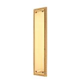 SB2213PB - Spira Brass Georgian Finger Plate 285mm - Polished Brass