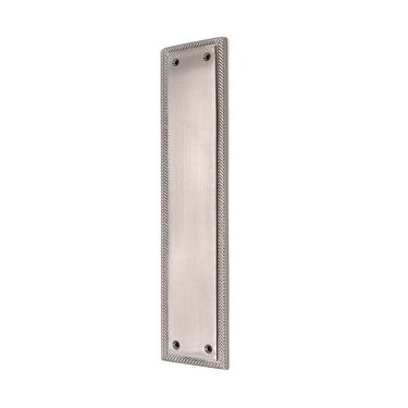 Click Here To Enlarge This Photo Of SB2213SC - Spira Brass Georgian Finger Plate 285mm - Satin Chrome