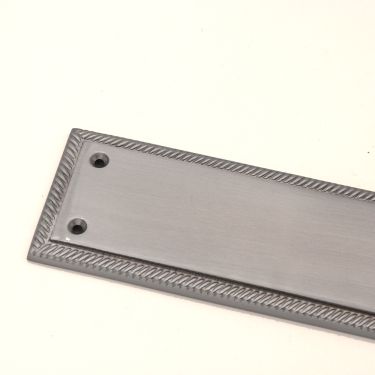 Click Here To Enlarge This Photo Of SB2213SC - Spira Brass Georgian Finger Plate 285mm - Satin Chrome