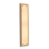 SB2213SB - Spira Brass Georgian Finger Plate 285mm - Satin Brass