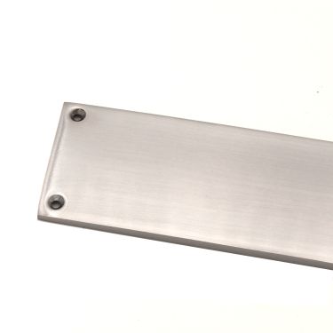 Click Here To Enlarge This Photo Of SB2214SC - Spira Brass Victorian Finger Plate 275mm - Satin Chrome
