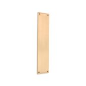 SB2214SB - Spira Brass Victorian Finger Plate 275mm - Satin Brass