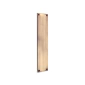 SB2214ANT - Spira Brass Victorian Finger Plate 275mm - Antique Brass