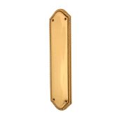 SB2215PB - Spira Brass Georgian Half Round Finger Plate 295mm - Polished Brass