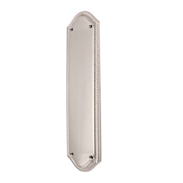 Click Here To Enlarge This Photo Of SB2215PC - Spira Brass Georgian Half Round Finger Plate 295mm - Polished Chrome