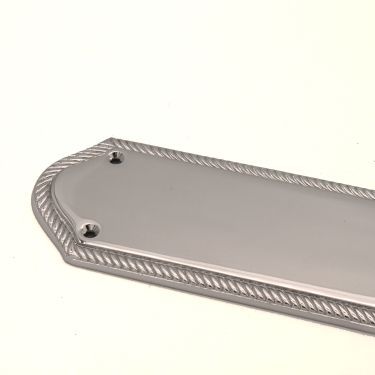 Click Here To Enlarge This Photo Of SB2215PC - Spira Brass Georgian Half Round Finger Plate 295mm - Polished Chrome