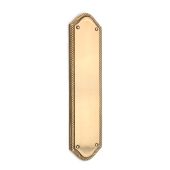 SB2215SB - Spira Brass Georgian Half Round Finger Plate 295mm - Satin Brass