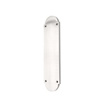 Click Here To Enlarge This Photo Of SB2216PC - Spira Brass Victorian Half Round Finger Plate 300mm - Polished Chrome