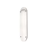 SB2216PC - Spira Brass Victorian Half Round Finger Plate 300mm - Polished Chrome