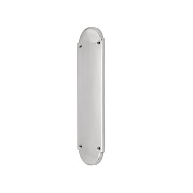 Click Here To Enlarge This Photo Of SB2216SC - Spira Brass Victorian Half Round Finger Plate 300mm - Satin Chrome