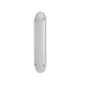 SB2216SC - Spira Brass Victorian Half Round Finger Plate 300mm - Satin Chrome