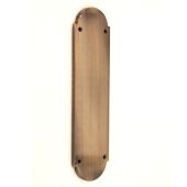 SB2216ANT - Spira Brass Victorian Half Round Finger Plate 300mm - Antique Brass