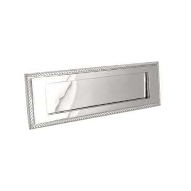 Click Here To Enlarge This Photo Of SB5104PC - Spira Brass Georgian Letter Plate 250mm x 75mm - Polished Chrome
