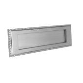 SB5104SC - Spira Brass Georgian Letter Plate 250mm x 75mm - Satin Chrome
