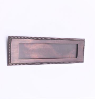 Click Here To Enlarge This Photo Of SB5104ABZ - Spira Brass Georgian Letter Plate 250mm x 75mm - Aged Bronze