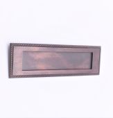 SB5104ABZ - Spira Brass Georgian Letter Plate 250mm x 75mm - Aged Bronze