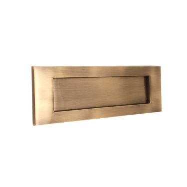Click Here To Enlarge This Photo Of SB5105ANT - Spira Brass Victorian Letter Plate 250mm x 76mm - Antique Brass