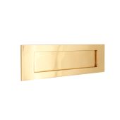 SB5106PB - Spira Brass Victorian Letter Plate 300mm x 96mm - Polished Brass