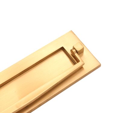 Click Here To Enlarge This Photo Of SB5107PB - Spira Brass Regency Knocker Postal Plate 255mm x 76mm - Polished Brass