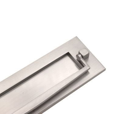 Click Here To Enlarge This Photo Of SB5107SC - Spira Brass Regency Knocker Postal Plate 255mm x 76mm - Satin Chrome