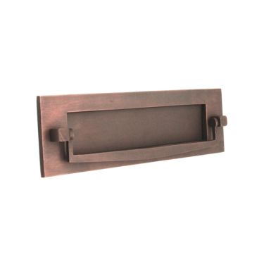 Click Here To Enlarge This Photo Of SB5107ABZ - Spira Brass Regency Knocker Postal Plate 255mm x 76mm - Aged Bronze