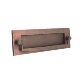 SB5107ABZ - Spira Brass Regency Knocker Postal Plate 255mm x 76mm - Aged Bronze