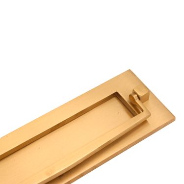 Click Here To Enlarge This Photo Of SB5107SB - Spira Brass Regency Knocker Postal Plate 255mm x 76mm - Satin Brass